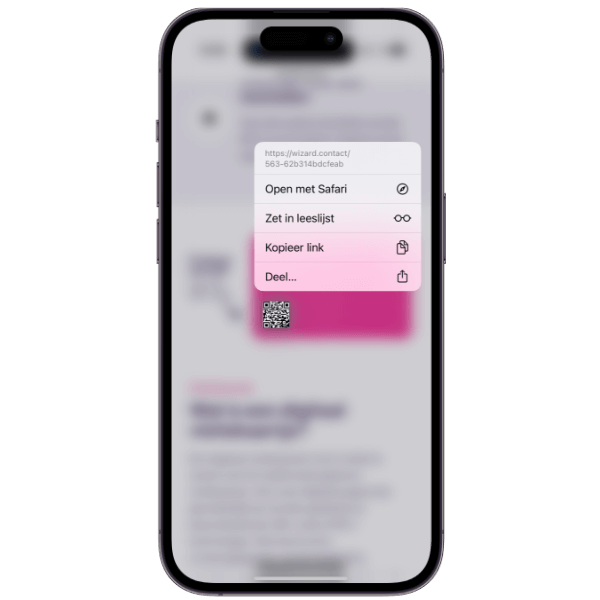QR code scannen screenshot