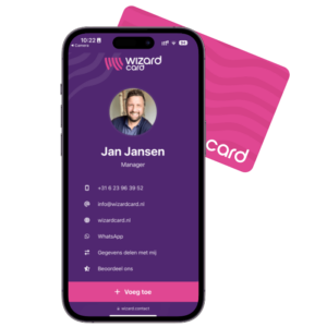 digitaal visitekaartje met NFC visitekaart