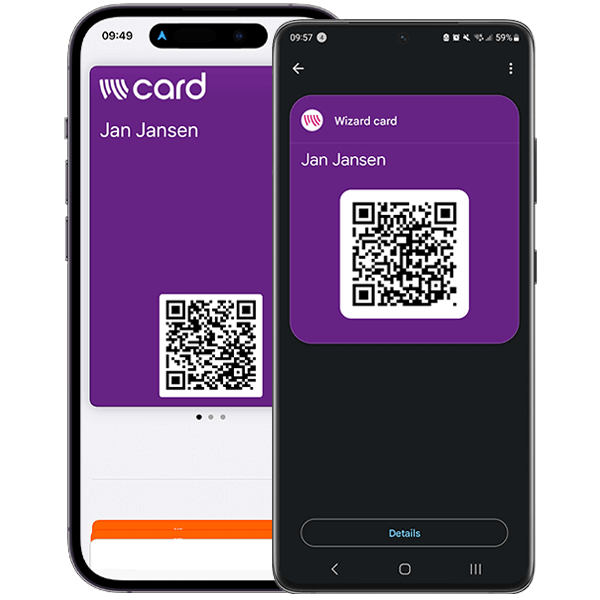 e wallet visitekaartje