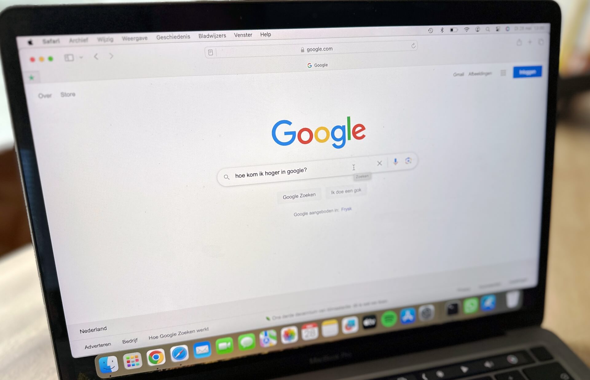 Hoger in Google komen