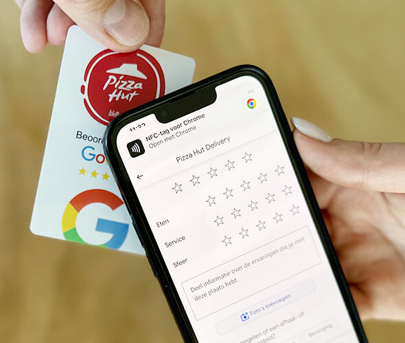 NFC google review kaart