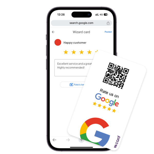 Google review card NFC